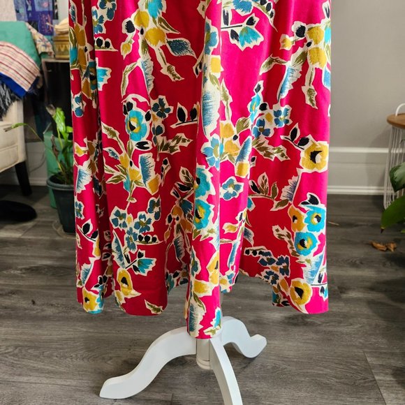 Vintage 1960's Pink Floral Sundress with Pockets - Picture 8 of 15